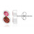 Orecchini in argento con Tormalina Rosa Brasiliana (Pallanova)