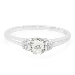 Zilveren ring met een Himalaya beril