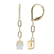14K AAA Welo Opal Gold Earrings (CIRARI)