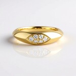 Anello in oro con Diamante IF (G) (de Melo Gold)