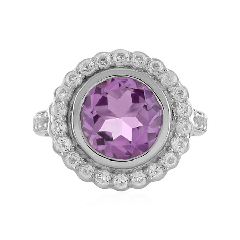 Anello in argento con Ametista Rose de France