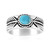 Anillo en plata con Turquesa azul del Mohave Kingman (Jones Lee)