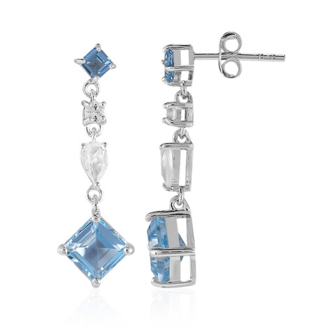 Orecchini in argento con Topazio Blu Cielo