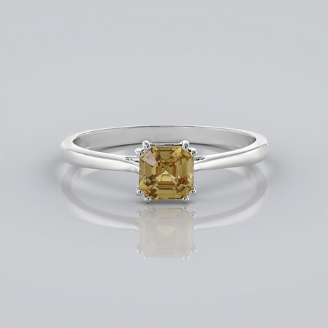 Anello in argento con Zircone Giallo