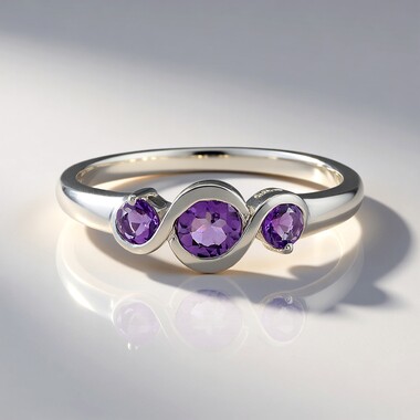 Amethyst-Silberring