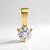 Ciondolo in oro con Diamante VVS2 (H) (de Melo Gold)