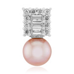 Ciondolo in argento con Perla Ming Porpora (TPC)