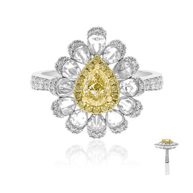 Gelber SI2 Diamant-Goldring (CIRARI)