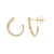 Pendientes en oro con Diamante SI2 (H) (CIRARI)