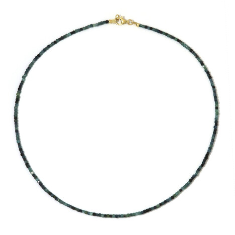 Zilveren halsketting met indigolieten