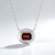 Collana in argento con Granato Mozambico