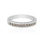 Anillo en plata con Diamante champán I2 (Ornaments by de Melo)