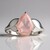 Anello in argento con Quarzo Rosa