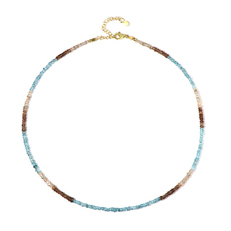 Fancy-Zirkon-Silberhalskette