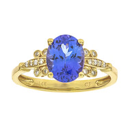AAA-Tansanit-Goldring (CIRARI)