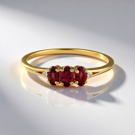 Anello in argento con Tormalina Rosa Brasiliana