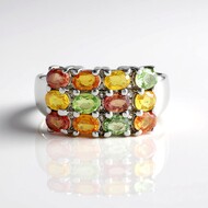 Anillo en plata con Zafiro