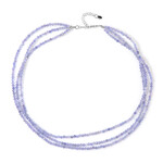 Tansanit-Silberhalskette