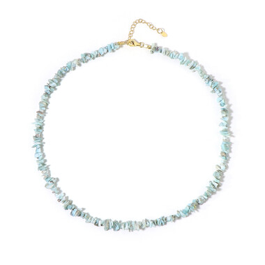 Larimar-Silberhalskette