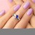Anello in argento con Tanzanite