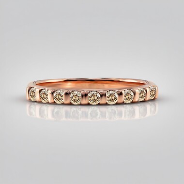 Anillo en oro con Diamante rosa de Francia de Argyle SI1 (Annette)