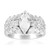 Zilveren ring met een witte topaas