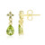 Pendientes en oro con Peridoto