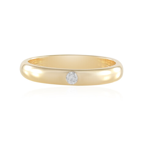 Zilveren ring met een I2 (H) Diamant