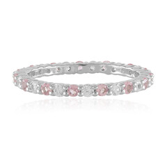 Anello in argento con Tormalina Rosa Nigeriana