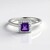 Anello in argento con Ametista