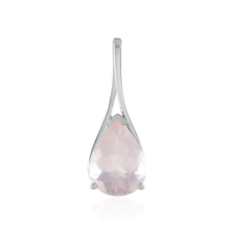 Pendentif en argent et Quartz rose