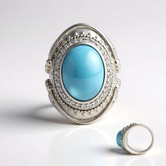 Anello in argento con Larimar (Dallas Prince Designs)