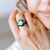 Anillo en plata con Turquesa bella durmiente (Faszination Türkis)