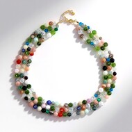 Collar en plata con Granate de Mozambique