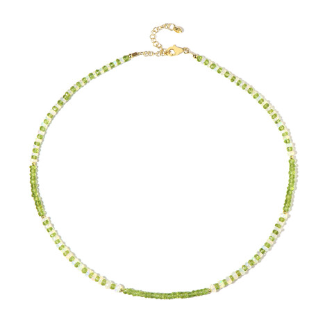 Zilveren halsketting met peridoots