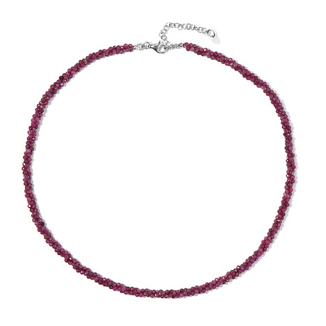 Ruby Silver Necklace