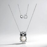 Collana in argento con Perla d'Acqua Dolce Bianca