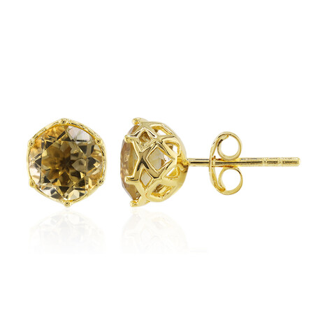 Citrin-Silberohrringe