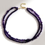 Collana in argento con Ametista Zambiana