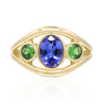 Anillo en oro con Tanzanita AAA (CIRARI)