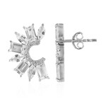 Orecchini in argento con Topazio Bianco