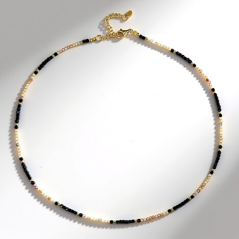 Collana in argento con Spinello Nero