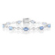 Zilveren armband met kleurwissel fluorieten