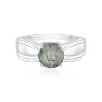 Anello in argento con Agata Muschiata