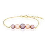 Purple Ming Pearl Silver Bracelet (TPC)
