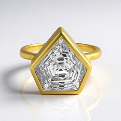 Anello in argento con Quarzo Bianco (MONOSONO COLLECTION)