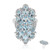 Bague en argent et Topaze bleu ciel