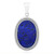 Zilveren hanger met een lapis lazuli