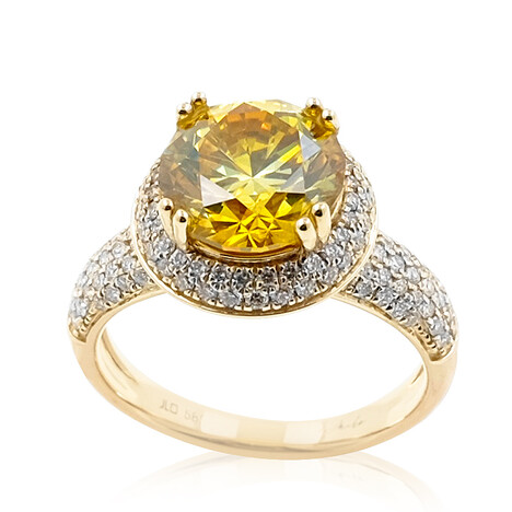 Bague en or et Sphalérite (de Melo)