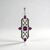 Ciondolo in argento con Rodolite